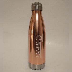 Tamron Hall Water Bottle Insulated Stainless Steel 17oz 500ml Gold & Silver Tone